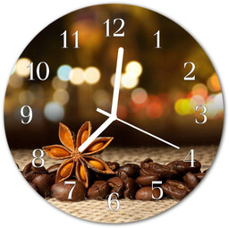 Zegar szklany okrągły Anyż