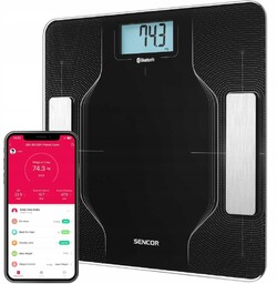 Waga łazienkowa fitness analityczna smart Sencor 8002BK inteligentna