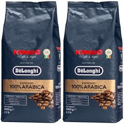 2x Kawa Delonghi Kimbo 100% Arabica 1KG