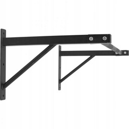 Drążek podciągowy ścienny, czarny