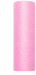 Tiul gładki jasnoróżowy - 15 cm x 9
