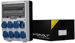 Rozdzielnica budowlana TD-S/FI 8x230V Schuko Doktorvolt DV-6497-D