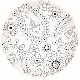 TALERZ PORCELANOWY W PUDEŁKU + FARBY R2S -