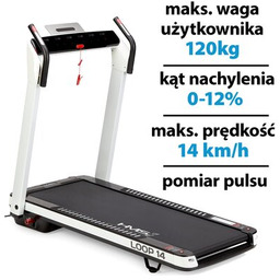 Bieżnia elektryczna HMS LOOP 14 1860W 14km/h