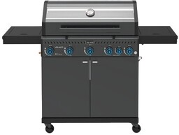 Grill gazowy ZEUS-D kolor czarny ruszt żeliwny moc