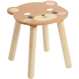 Drewniany stołek dziecięcy SAFARI z motywem zwierząt, 28
