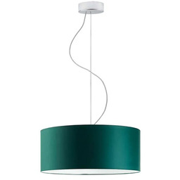 Lumes Okrągły żyrandol z abażurem 40 cm -