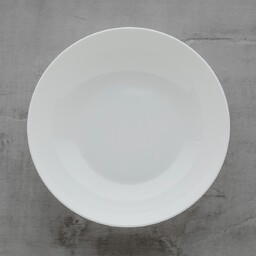 Klasyczny Talerz Głęboki z Porcelany Kostnej Bianco