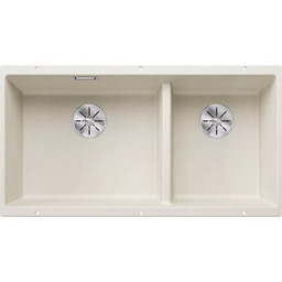 BLANCO Zlewozmywak dwukomorowy Subline 480/320-U 527168 Delikatny biały