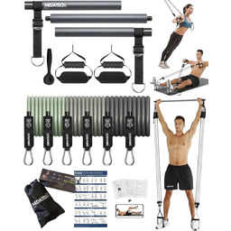 DRĄŻEK KIJ TRENINGOWY ZESTAW BAR Z OBCIĄŻENIEM SKŁADANY