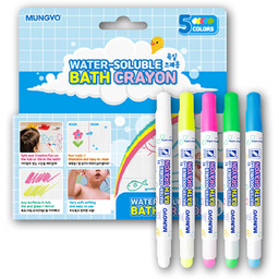 MUNGYO, kredki kąpielowe mungyo 5 kolorów