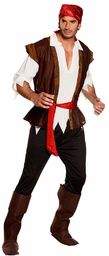 Boland - Kostium pirata dla dorosłych, spodnie, koszula,