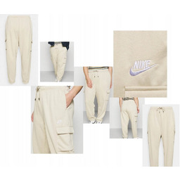 NIKE SPODNIE DRESOWE DAMSKIE DV5083-601 R.2X BEŻOWE LEKKO