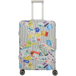 Pokrowiec na średnią walizkę Travelite - multicolour ''tickets''