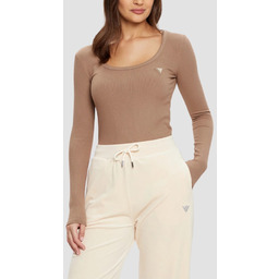 GUESS Brązowy damski longsleeve Colette, Rozmiar L