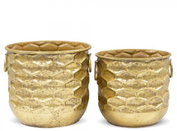 Donica osłonka doniczka metalowa Kpl. 2 szt 126356