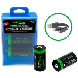 PATONA Premium 2x Akumulatory LR14 Baby C