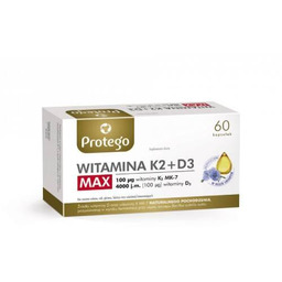 Protego Witamina K2+D3 Max, 60 kapsułek