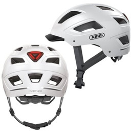 ABUS Kask rowerowy Hyban 2.0 Polar Biały Miejski