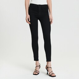 Sinsay - Jeansy skinny mid waist - Czarny