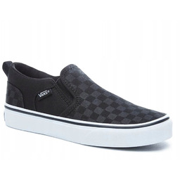 VANS ASHER TRAMPKI MŁODZIEŻOWE CZARNE W KRATKĘ 39