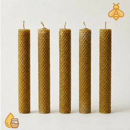 Zestaw 5 ŚWIEC z 100% WOSKU PSZCZELEGO handmade