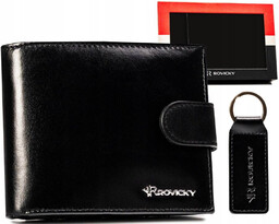Zestaw prezentowy portfel męski i brelok Rovicky