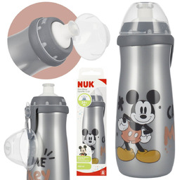 DISNEY Myszka Mickey BUTELKA NA WODĘ z silikonowym