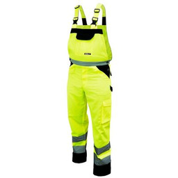 Spodnie ochronne ogrodniczki DEDRA BH81SO1- XL odblaskowe rozmiar