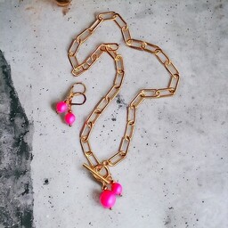 Pakamera KOMPLET Swarovski neon pearls : TWO :