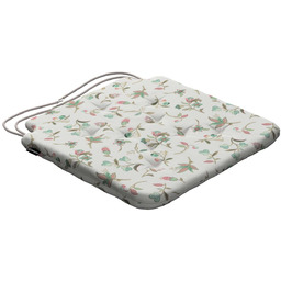 Poduszka na krzesło Olek, małe kwiaty na jasnym