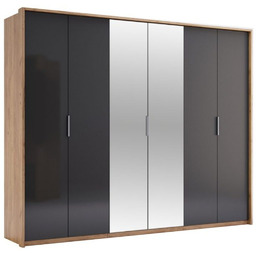 6-drzwiowa duża szafa z lustrem garderoba Luna LN-16-LV