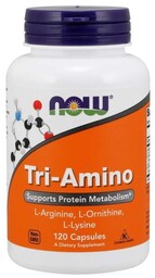Tri-Amino - L-Arginina + L-Ornityna + L-Lizyna, NOW