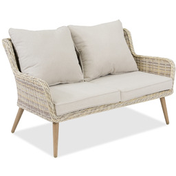 Sofa dwuosobowa technorattanowa na taras Bilbao Garden Point