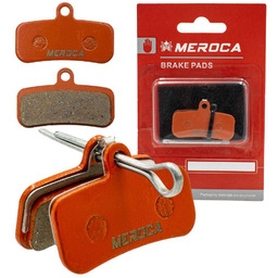 Meroca Okładziny, klocki hamulcowe MS-01E, półmetaliczne (4-tłoczkowe) (D02S,