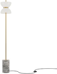 KYOTO Lampa podłogowa złota szara H145cm fi22cm 11W