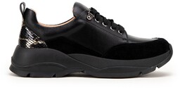 Damskie sneakersy z motywem zwierzęcym czarne