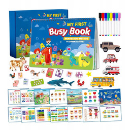 Książka Edukacyjna Do Nauki Języka Angielskiego Zabawka Montessori