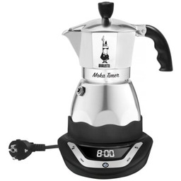 BIALETTI Kawiarka Moka Timer 3 TZ Srebrny 150
