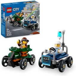 LEGO City Zestaw Wyścigówek: Samolot Kontra Łóżko Szpitalne,