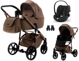 Wózek Adamex Nola Natura Fotelik Cybex Cloud G