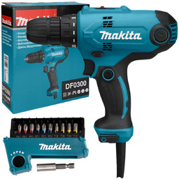 Zestaw Wiertarko-wkrętarka Sieciowa 320 W Zestaw Bitów Makita