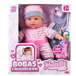 Lalka Natalia Bobas Z Nosidełkiem Natalia