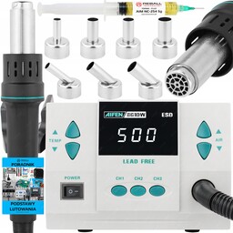 Zestaw Stacja Lutownicza Hot Air Na Spawarka Plastiku