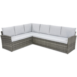 Narożnik z technorattanu Monaco Garden Point szary