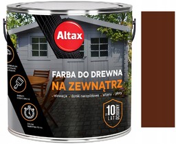 Altax Farba Do Drewna Brąz Ciemny Połysk 2.5L