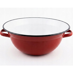 Miska Emaliowana Kuchenna 14l z Uchwytami średnica 42cm