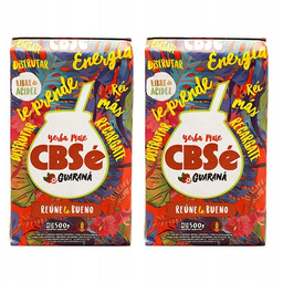 Yerba Mate 1KG CBSe ENERGIA GUARANA 2x 500g