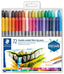 Flamastry dwustronne Design Journey 72 kolory Staedtler