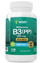 Wish Witamina B3 500 mg, 120 kapsułek